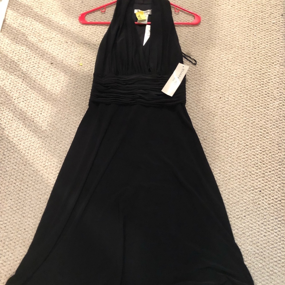black formal style cocktail Evan Picone dress